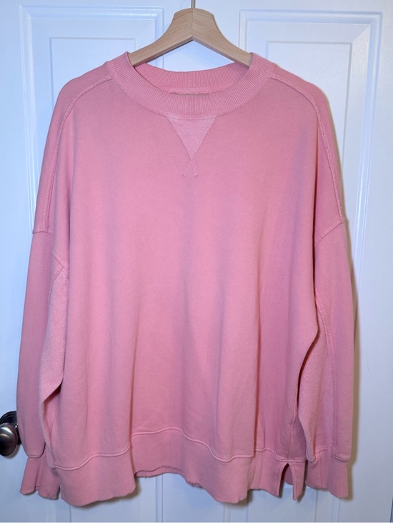 aerie Sweaters - aerie Pink Oversized Crewneck Sweatshirt